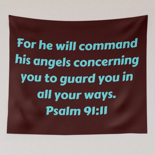 Aperçu de l'œuvre Bible Verse Psalm 91:11 créée et vendue par Prayingwarrior.