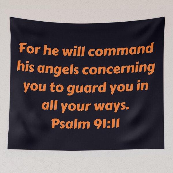 Artikelvorschau, Bible Verse Psalm 91:11 entworfen und verkauft von Prayingwarrior.