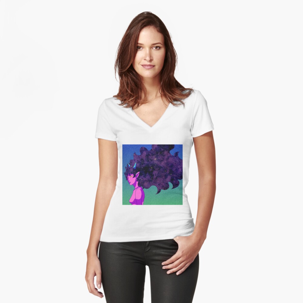 Item preview, Fitted V-Neck T-Shirt designed and sold by isisislas.