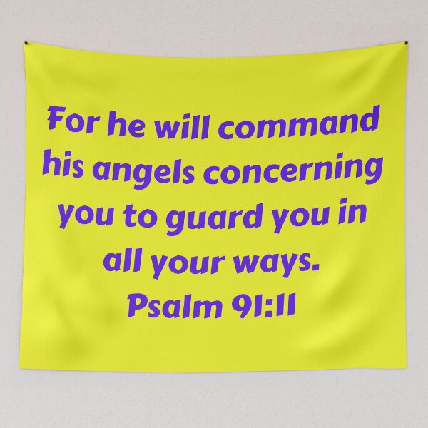 Item preview, Bible Verse Psalm 91:11 designed and sold by Prayingwarrior.