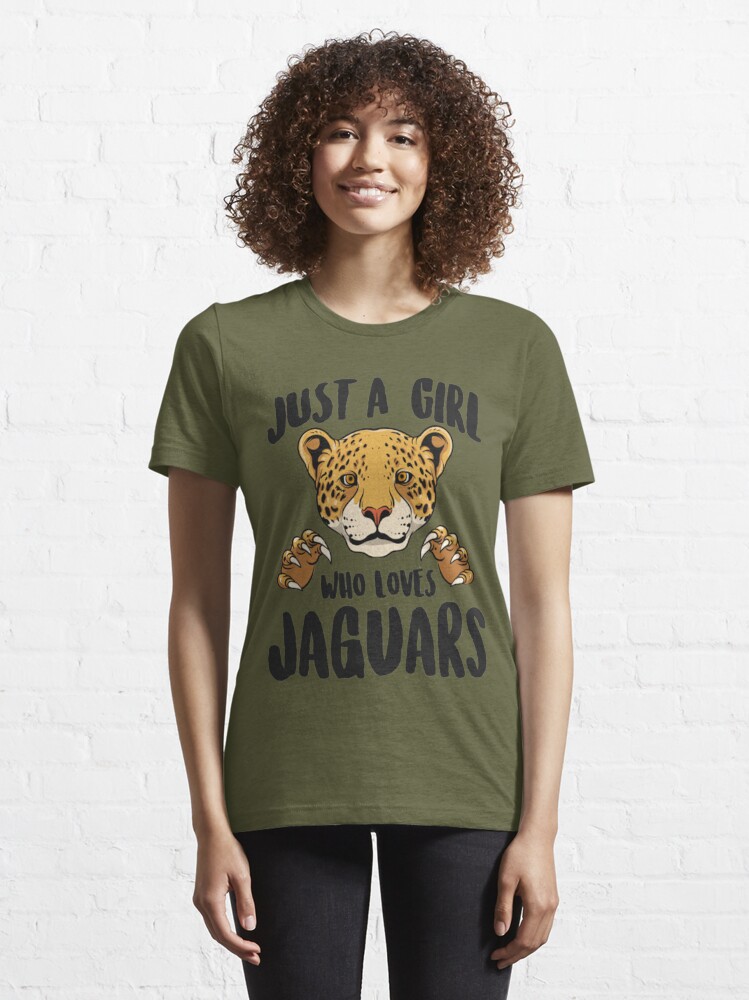 Just a Girl Who Loves Jaguars Funny Jaguar Women Girl T-Shirt