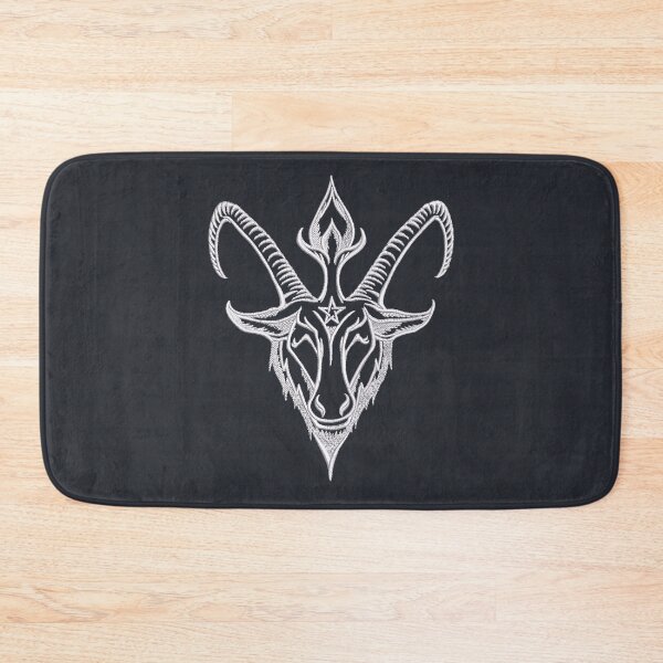 Item preview, Moonlight Happy Baphomet - Stitched Patch Look (Embroidery) designed and sold by The White Bat.
