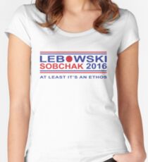 Lebowski for Prez Women's Fitted Scoop T-Shirt