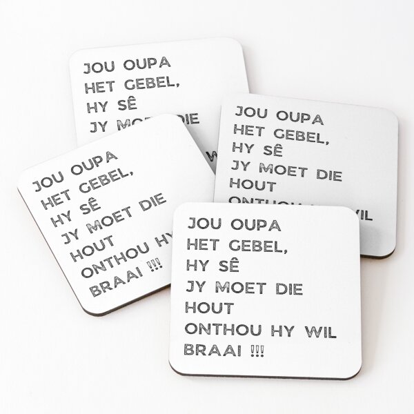 Item preview, GALATHI JOU OUPA HET GEBEL, HY SÊ JY MOET DIE HOUT ONTHOU HY WIL BRAAI !!! designed and sold by Galathi Designs.