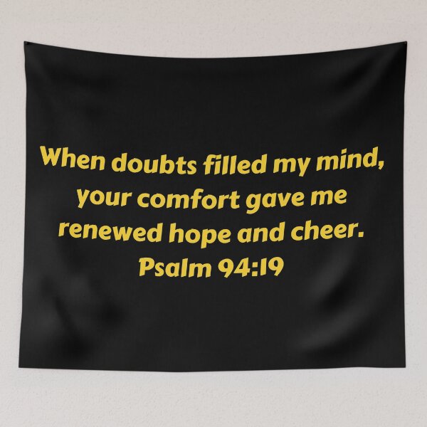 Aperçu de l'œuvre Bible Verse Psalm 94:19 créée et vendue par Prayingwarrior.