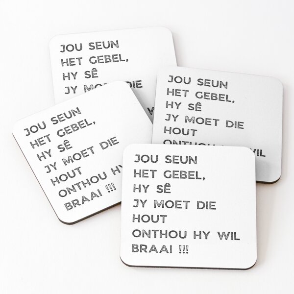 Item preview, GALATHI JOU SEUN HET GEBEL, SY SÊ JY MOET DIE HOUT ONTHOU SY WIL BRAAI !!! designed and sold by Galathi Designs.