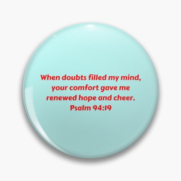 Artikelvorschau, Bible Verse Psalm 94:19 entworfen und verkauft von Prayingwarrior.