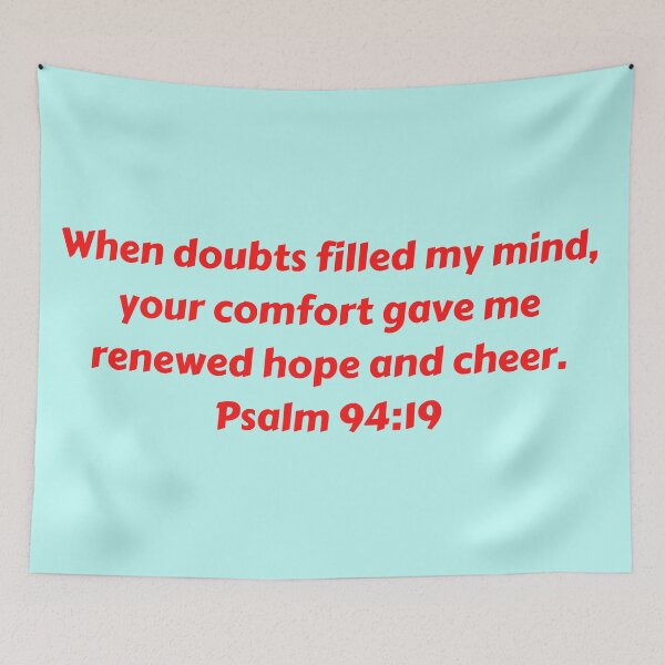 Item preview, Bible Verse Psalm 94:19 designed and sold by Prayingwarrior.