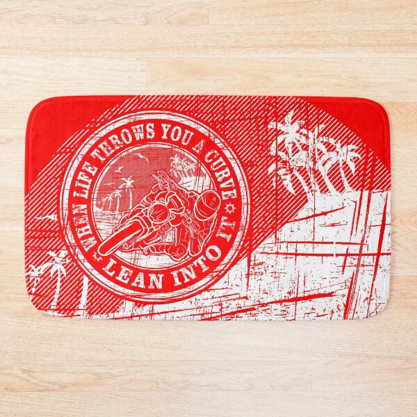Item preview, When life throws you a curve lean into it - Second Edition on Red - Life Quotes designed and sold by etoide.