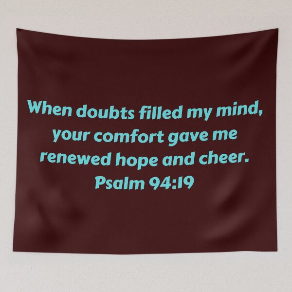 Item preview, Bible Verse Psalm 94:19 designed and sold by Prayingwarrior.