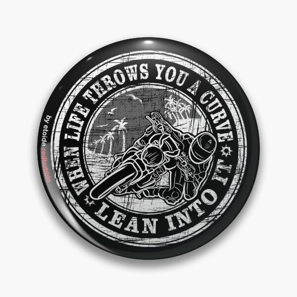 Item preview, When life throws you a curve lean into it - Second Edition on Dark - Life Quotes designed and sold by etoide.