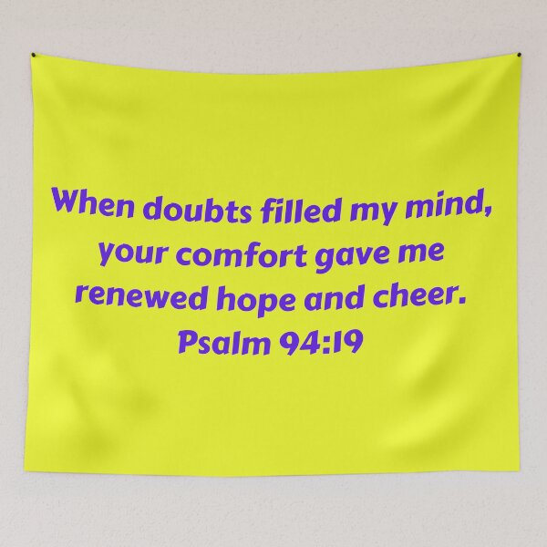 Aperçu de l'œuvre Bible Verse Psalm 94:19 créée et vendue par Prayingwarrior.