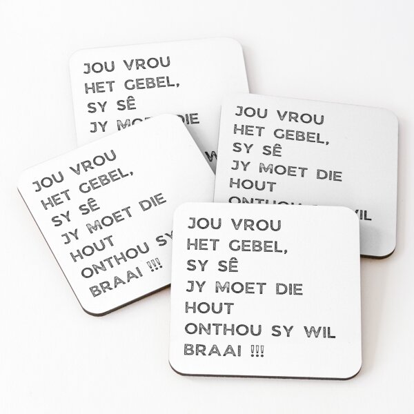 Item preview, GALATHI JOU VROU HET GEBEL, SY SÊ JY MOET DIE HOUT ONTHOU SY WIL BRAAI !!! designed and sold by Galathi Designs.