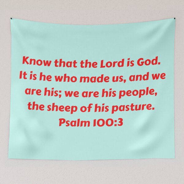 Aperçu de l'œuvre Bible Verse Psalm 100:3 créée et vendue par Prayingwarrior.