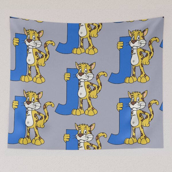 Item preview, Letter J with Jaguar designed and sold by Ixachiart.