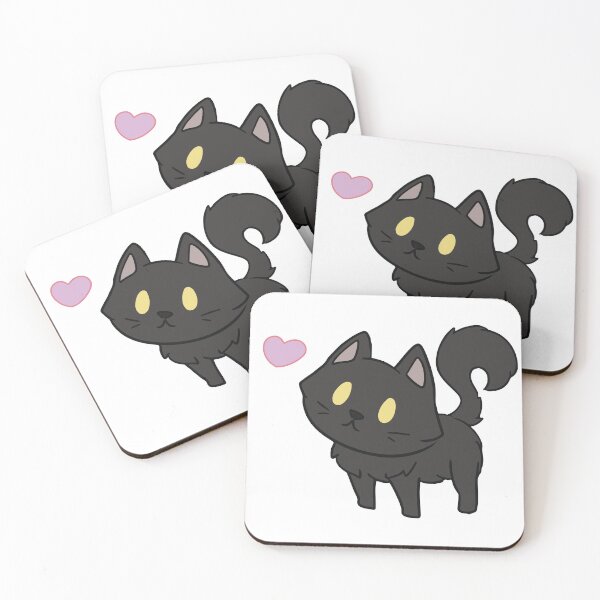 Item preview, Chibi Cat Design - Black Fluffy Cat designed and sold by HJacka.