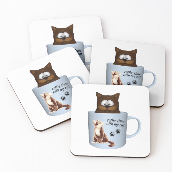 Item preview, coffee time with my cat designed and sold by Elbruz.