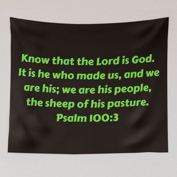 Aperçu de l'œuvre Bible Verse Psalm 100:3 créée et vendue par Prayingwarrior.