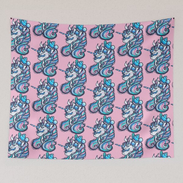 Item preview, Blue Sugar Rush Unicorn designed and sold by JanGrackle.