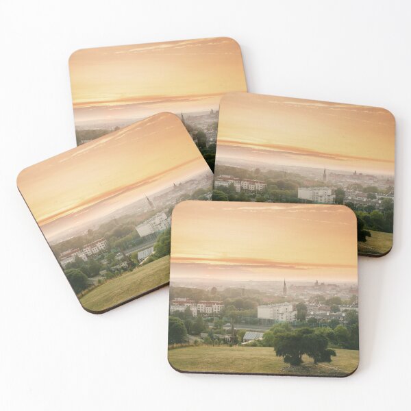 Item preview, View on Krakow city landscape at the sunset from the Krakus (Krak) Mound in Poland. Tumulus, mythical resting place of Krakow's mythical founder, the legendary King Krakus. designed and sold by dariazu.