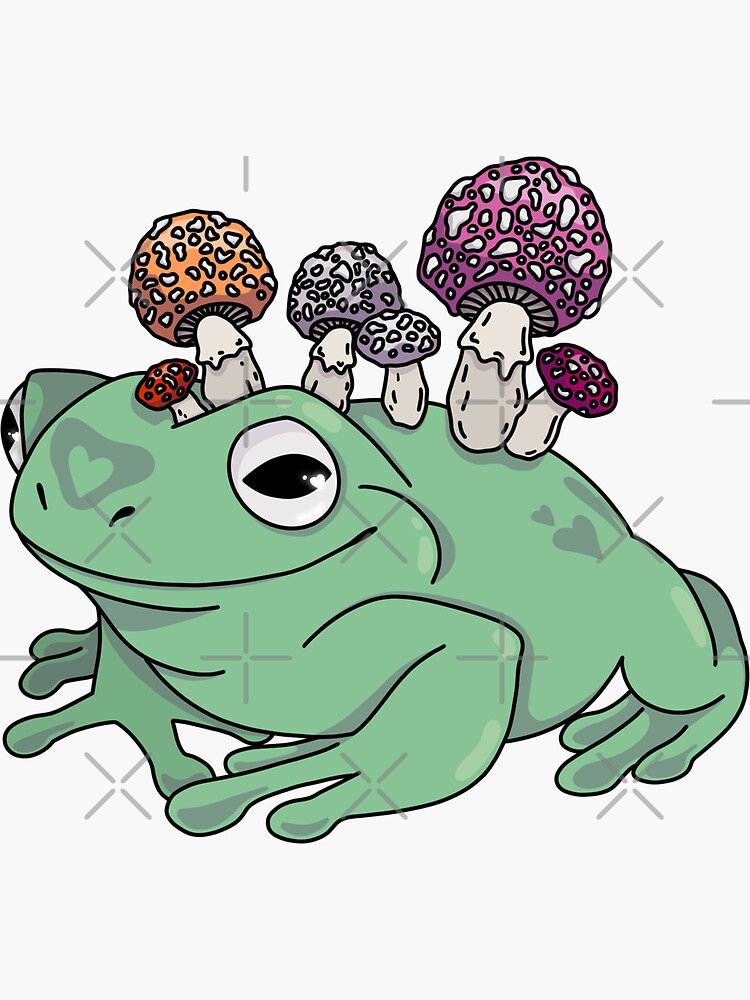 "Lesbian Pride Frog" Sticker For Sale By Marleyfinn | Redbubble