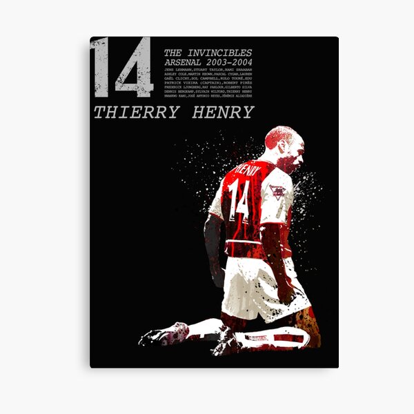 Tomorrow sunny Soccer Arsenal Thierry Henry Football Poster Art Wall  Pictures for Living Room in Canvas Fabric Cloth Print