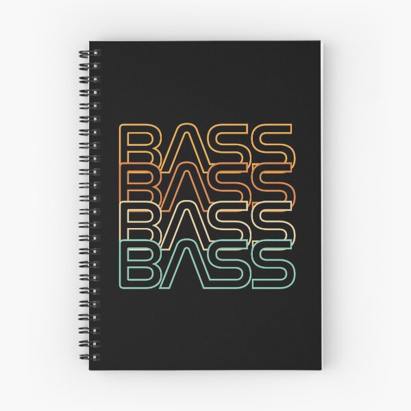 Item preview, Bass Retro Colors Repeated Text designed and sold by nightsworthy.