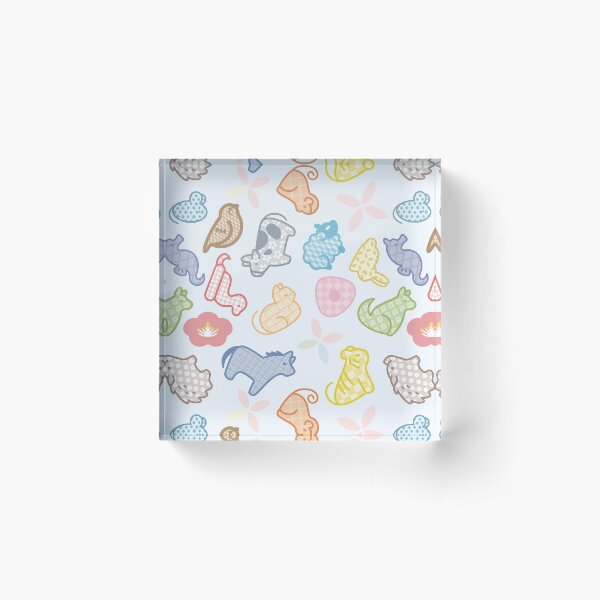 fruits basket cute pattern Acrylic Block