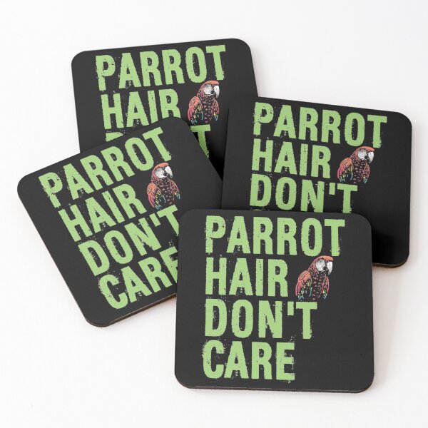 Item preview, Parrot Hair Don't Care Funny Saying designed and sold by Primroaddesigns.