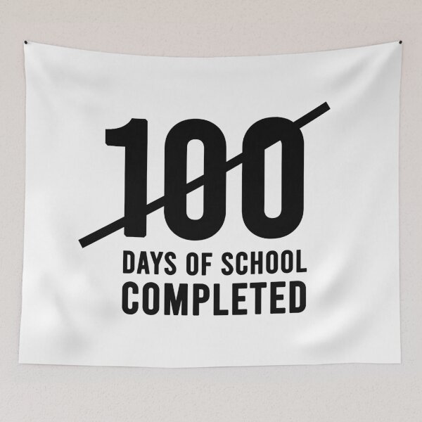 Aperçu de l'œuvre Happy 100 Days Of School Débloqué Enseignant Ou Étudiant créée et vendue par Rakuten Mallor.