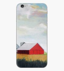 Country Farm Landscape rural Red Barn iPhone Case