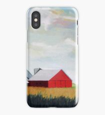 Country Farm Landscape rural Red Barn iPhone Case/Skin