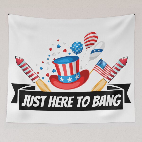 Item preview, Just Here To Bang designed and sold by Zaibo.