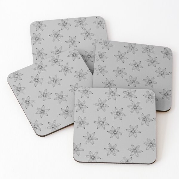 Item preview, romantic flowers pack pattern on grey background designed and sold by Amalzaki.