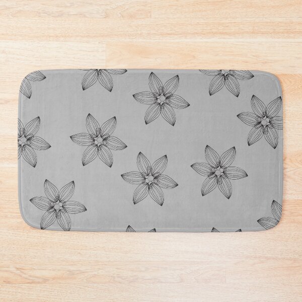 Item preview, romantic flowers pack pattern on grey background designed and sold by Amalzaki.
