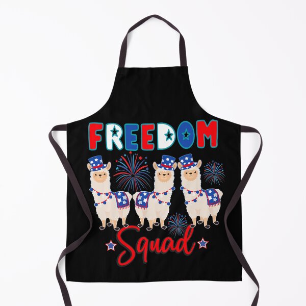 Item preview, Freedom Squad Fourth of July Independence Day LLamas Lovers designed and sold by Nzgiftsandmore.