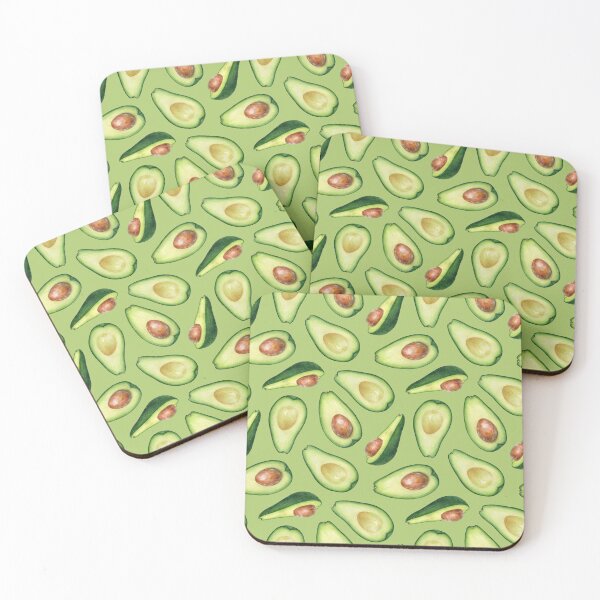 Item preview, Avocado pattern with light green background designed and sold by Lyubava.