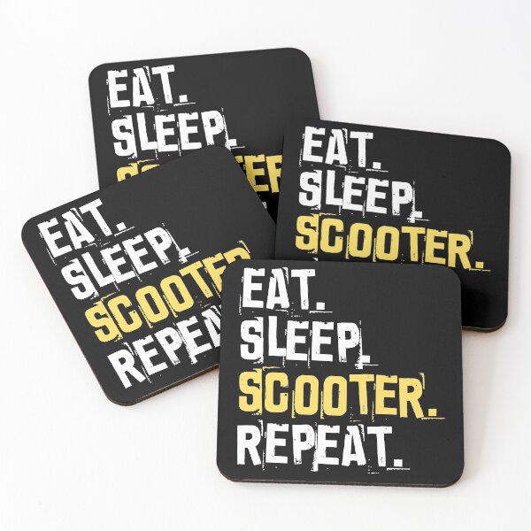 Item preview, Eat Sleep Scooter Repeat Scoot Life Ride Scooter Lover designed and sold by 74ninetees.