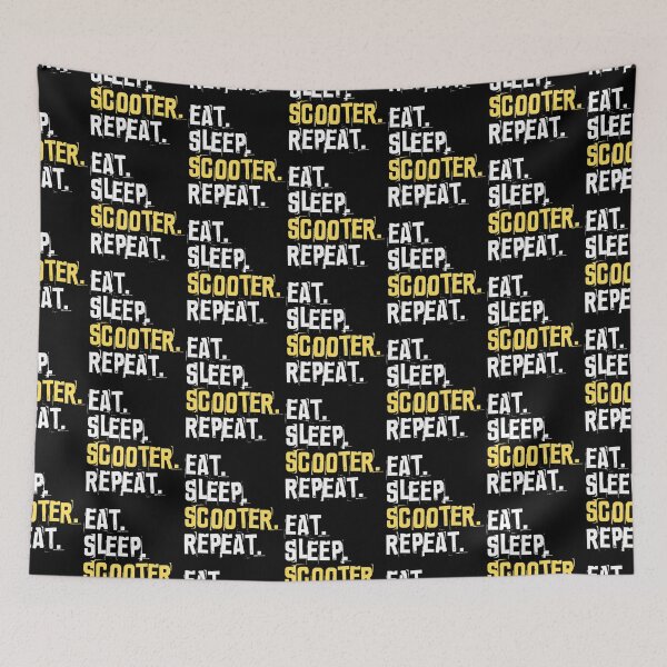 Item preview, Eat Sleep Scooter Repeat Scoot Life Ride Scooter Lover designed and sold by 74ninetees.
