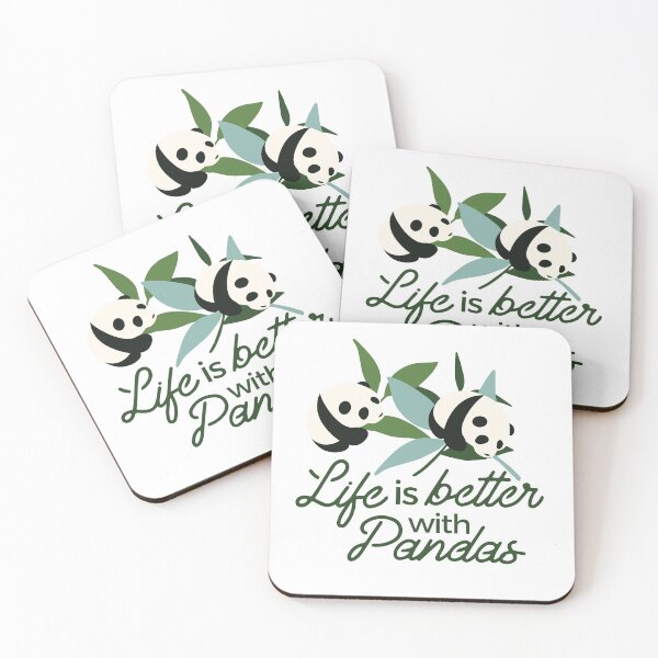 Item preview, Life is Better with Panda Art and Quotes Design designed and sold by FlinArt.