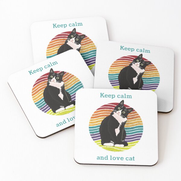 Item preview, Cats T-ShirtCat t shirt - Keep calm and love cat designed and sold by NewryHalsbu.