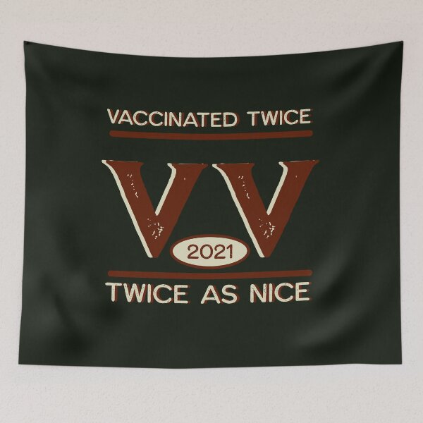 Item preview, vaccinated twice designed and sold by sandpiperstudio.