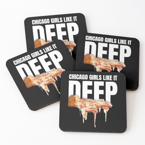 Item preview, Chicago Girls Like It Deep (Pizza) designed and sold by 90sBullsShirts.