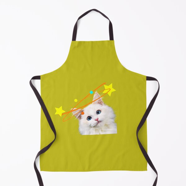Item preview, Cute cat nasa - white cat nasa - cute white cat space on caramel background designed and sold by Amalzaki.