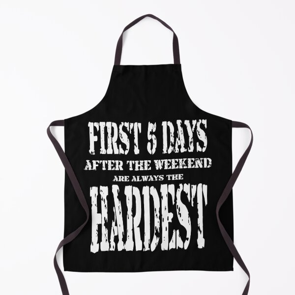 Item preview, First 5 days after the weekend are the hardest. Optimised for dark merch! designed and sold by shaynetwright.