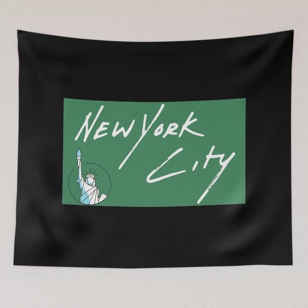 Item preview, New York City green banner  designed and sold by MadaFaCose.