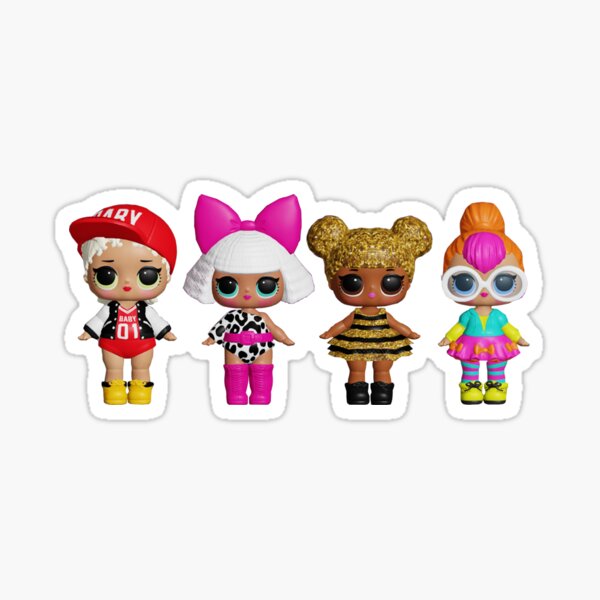 Lol Surprise Dolls Stickers Redbubble - roblox decals creepy dolls