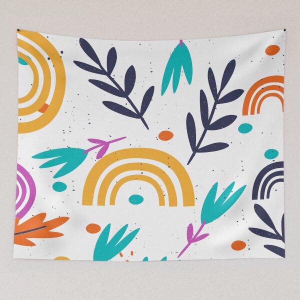 Item preview, rainbow leaves pattern designed and sold by Northendesigns.