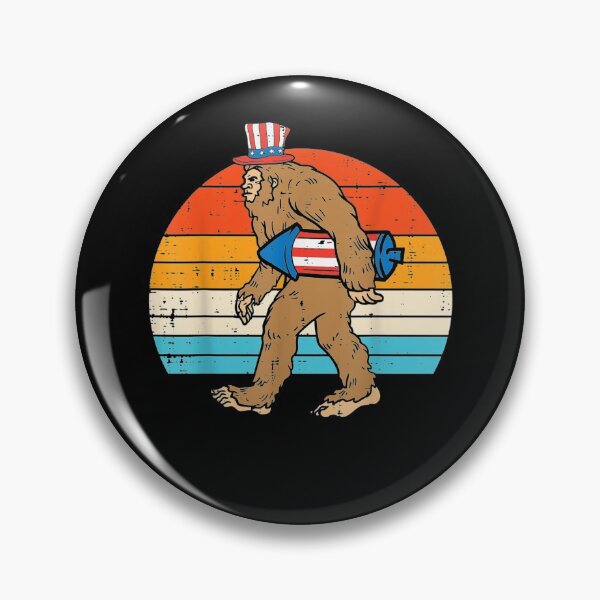 Item preview, Bigfoot Sasquatch Firecracker American USA Funny 4th Of July designed and sold by tiffanyart53.