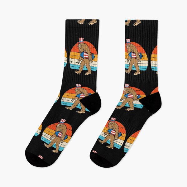 Item preview, Bigfoot Sasquatch Firecracker American USA Funny 4th Of July designed and sold by tiffanyart53.